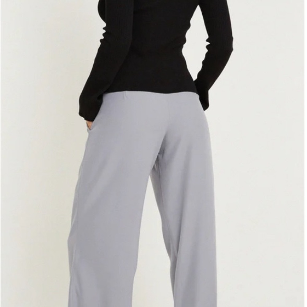 Motel NWT light gray trousers, wide leg size 10/34L
